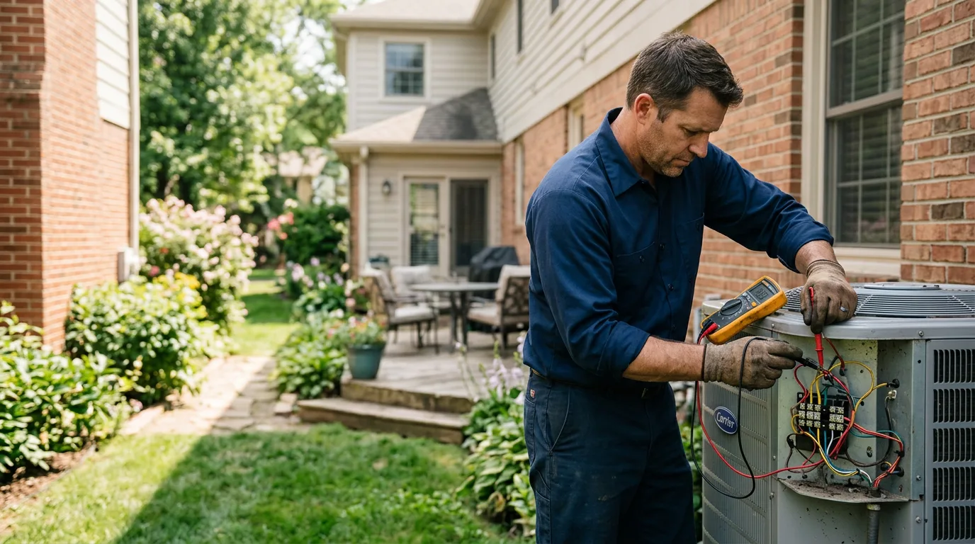 HVAC technician working near Jacksonville, MO